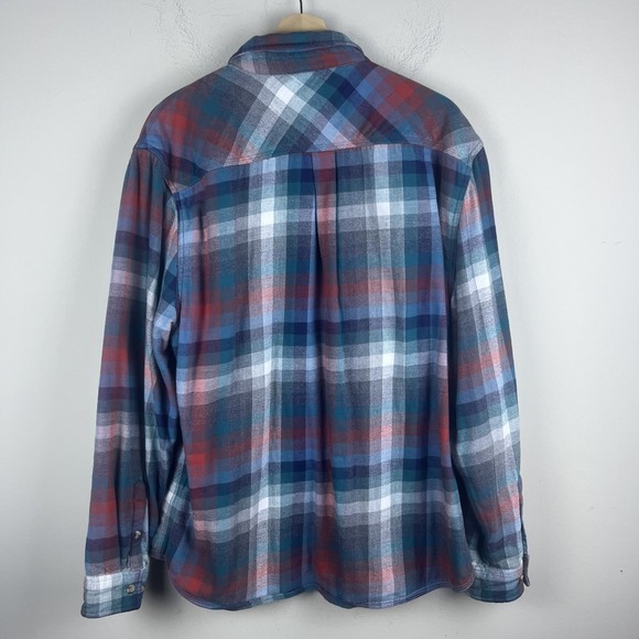 Carbon 2 Cobalt Men's Large Multicolor Double Pocket Long Sleeve Button-Up - Picture 5 of 5